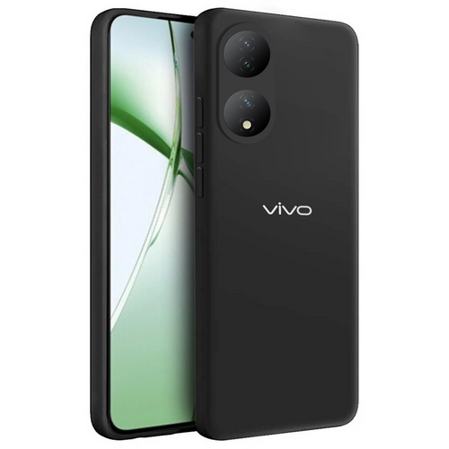 VIVO Y100 5G Liquid Silicone Velvet-Touch Silk Finish Protective Back Case