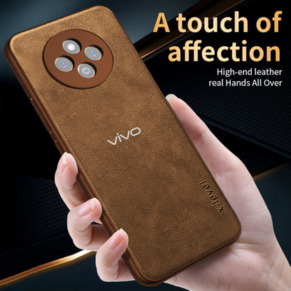 VIVO T4 5G Vintage Leather Stitched Protective Back Case
