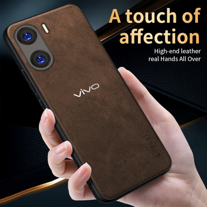 VIVO V29E 5G VINTAGE PU LEATHER PROTECTIVE BACK CASE