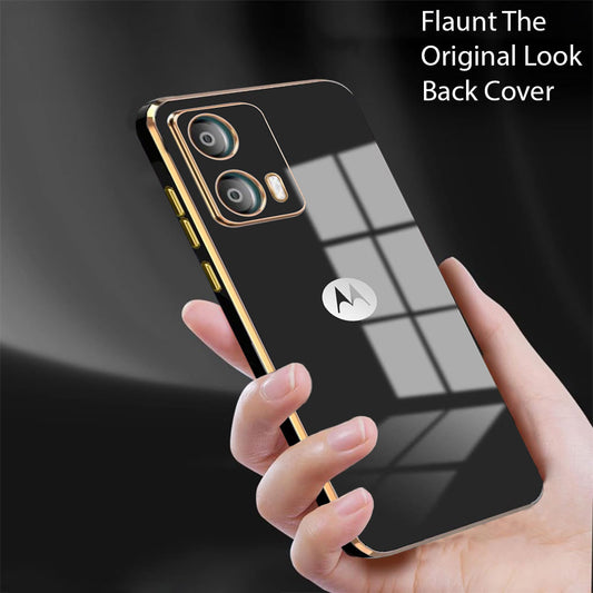MOTOROLA EDGE 50 FUSION 5G ULTRA-SHINE GOLD ELECTROPLATED LUXURIOUS BACK CASE WITH CAMERA PROTECTION