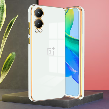 ONEPLUS NORD CE 4 LITE 5G ULTRA-SHINE GOLD ELECTROPLATED LUXURIOUS  BACK CASE WITH CAMERA PROTECTION