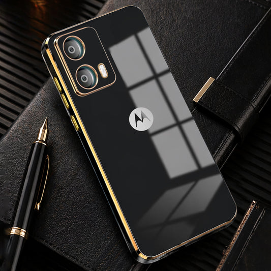 MOTOROLA EDGE 50 FUSION 5G ULTRA-SHINE GOLD ELECTROPLATED LUXURIOUS BACK CASE WITH CAMERA PROTECTION