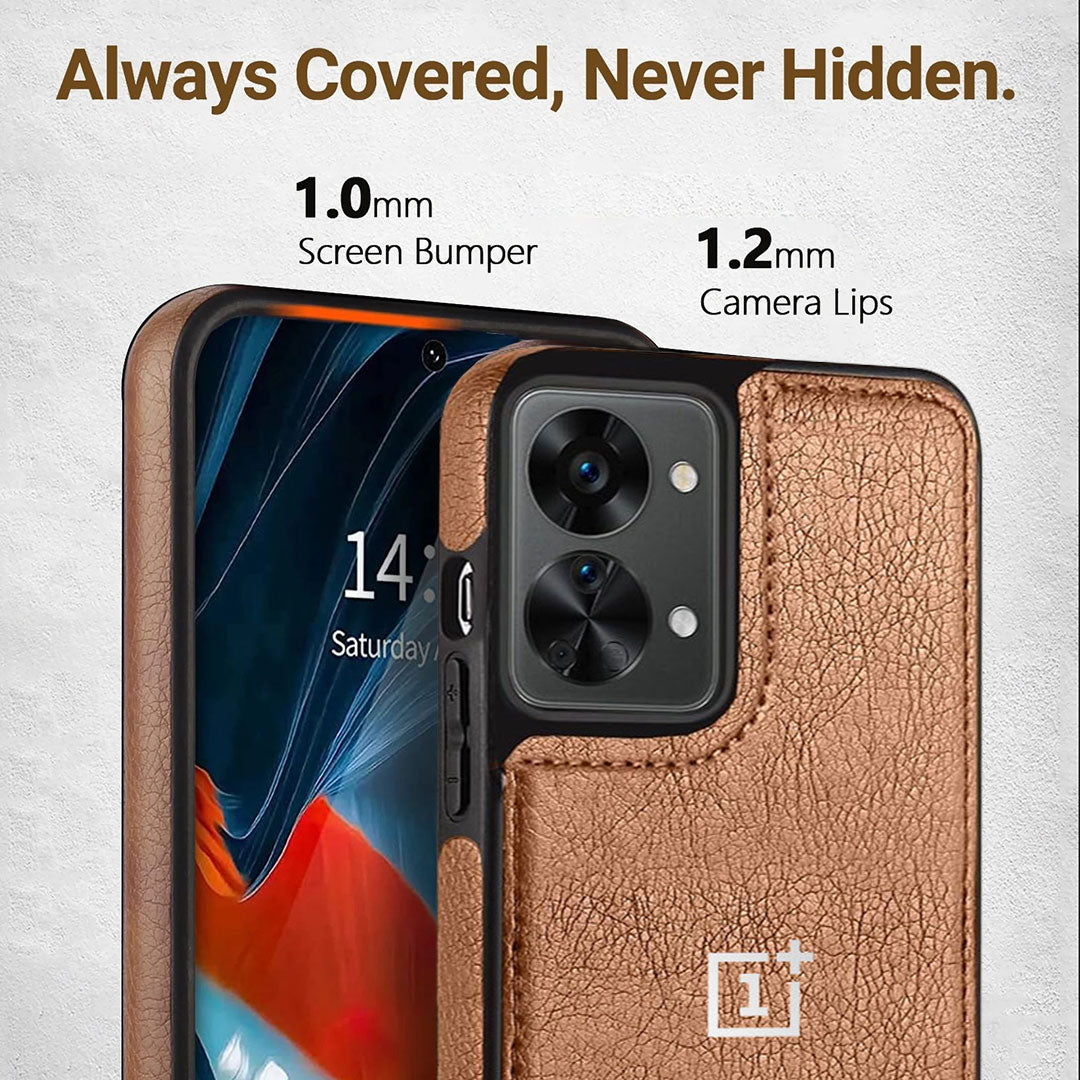 ONE PLUS 2T 5G HIGH QUALITY LEATHER PROTECTIVE BACK CASE