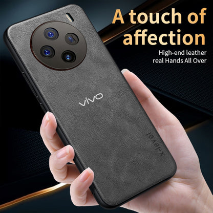 VIVO X100 5G Vintage Leather Stitched Protective Back Case Regular price