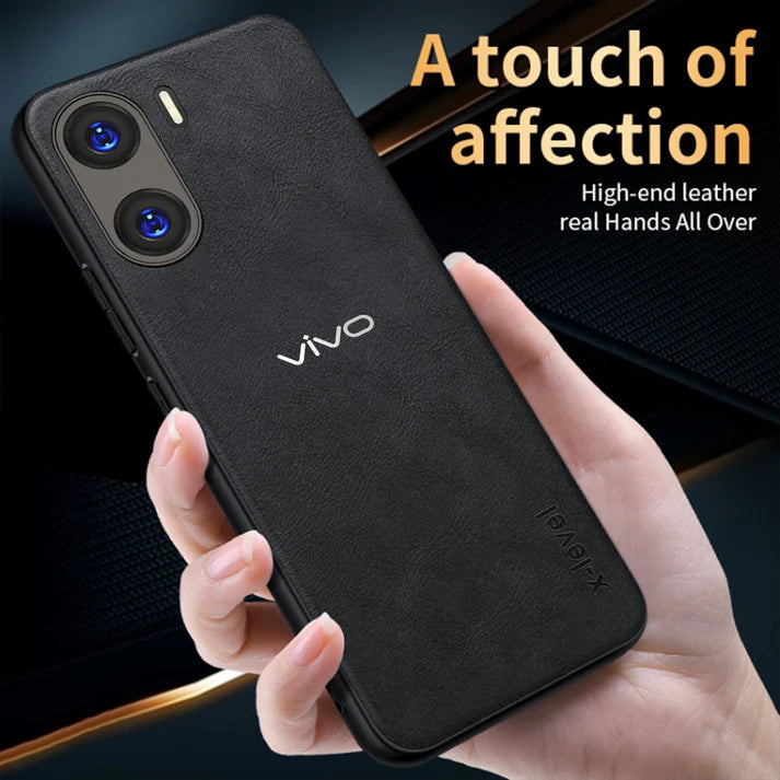 VIVO V29E 5G VINTAGE PU LEATHER PROTECTIVE BACK CASE