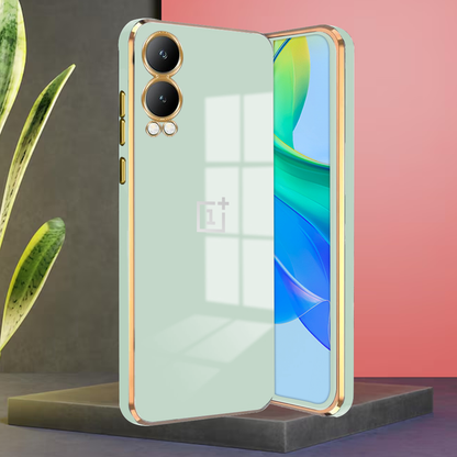 ONEPLUS NORD CE 4 LITE 5G ULTRA-SHINE GOLD ELECTROPLATED LUXURIOUS  BACK CASE WITH CAMERA PROTECTION
