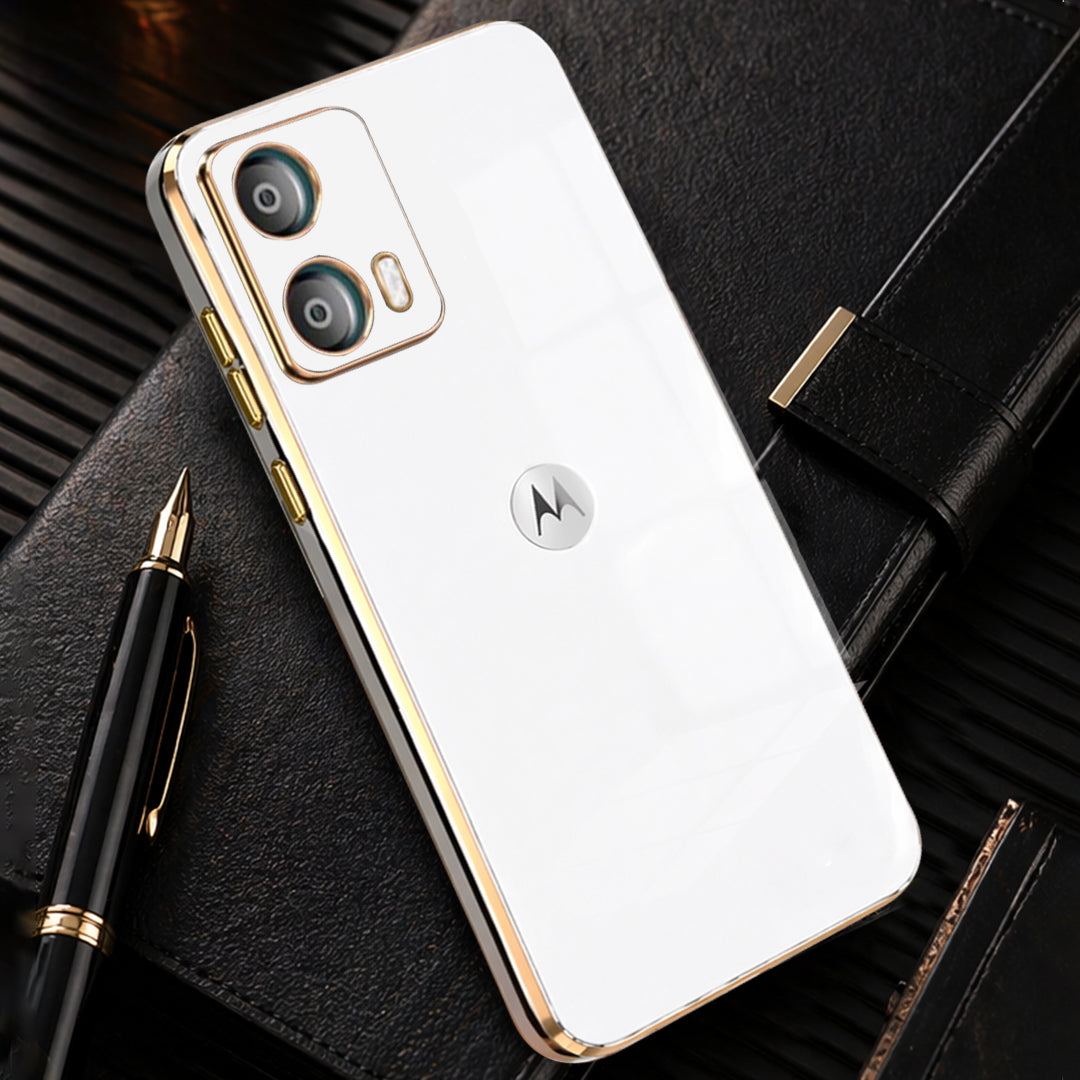 MOTOROLA EDGE 50 FUSION 5G ULTRA-SHINE GOLD ELECTROPLATED LUXURIOUS BACK CASE WITH CAMERA PROTECTION
