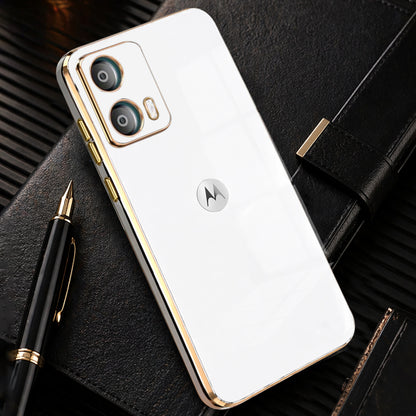 MOTOROLA EDGE 50 FUSION 5G ULTRA-SHINE GOLD ELECTROPLATED LUXURIOUS BACK CASE WITH CAMERA PROTECTION