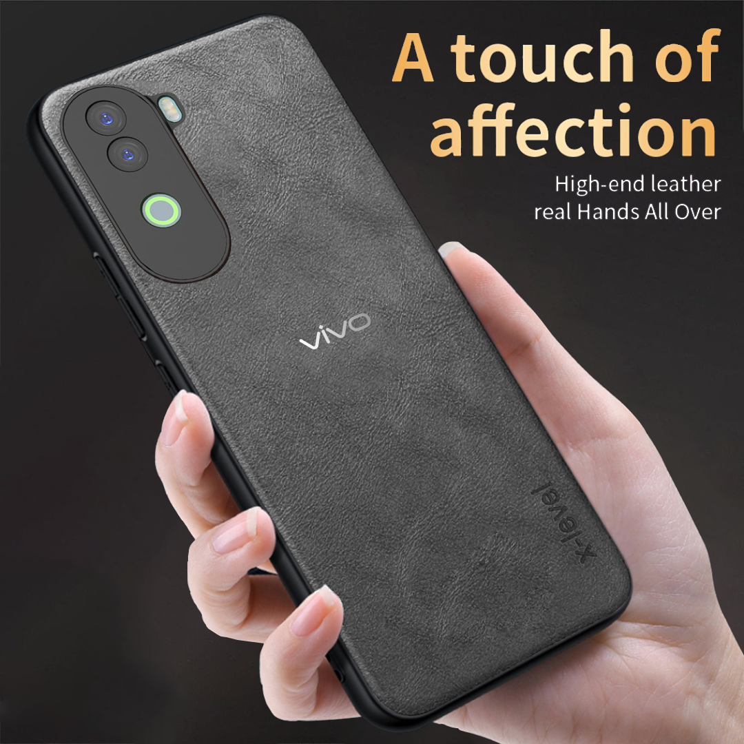 VIVO V40E 5G VINTAGE PU LEATHER PROTECTIVE BACK CASE