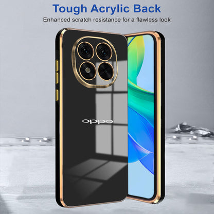 OPPO F29 5G ULTRA-SHINE GOLD ELECTROPLATED LUXURIOUS BACK CASE WITH CAMERA PROTECTION