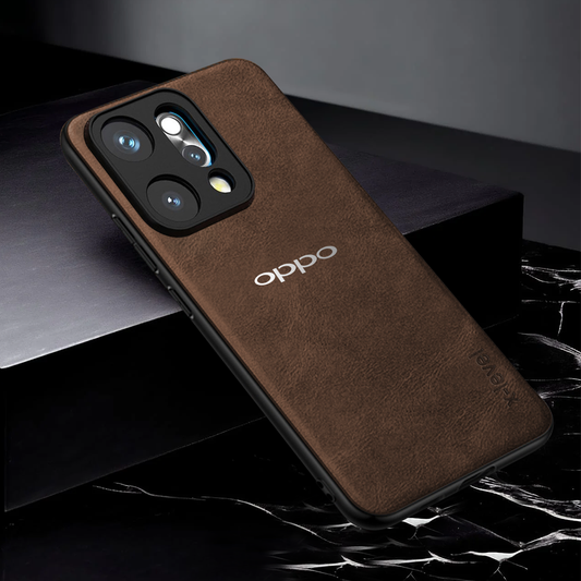 OPPO RENO 14 5G VINTAGE PU LEATHER PROTECTIVE BACK CASE