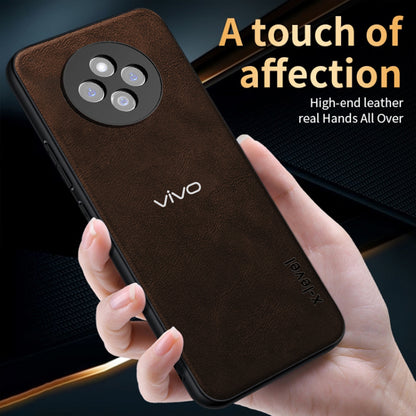 VIVO T4 5G Vintage Leather Stitched Protective Back Case