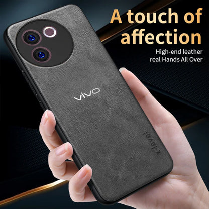 VIVO V30E 5G VINTAGE PU LEATHER PROTECTIVE BACK CASE