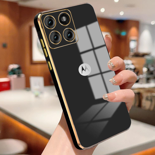 MOTOROLA EDGE 60 FUSION 5G ULTRA-SHINE GOLD ELECTROPLATED LUXURIOUS BACK CASE WITH CAMERA PROTECTION