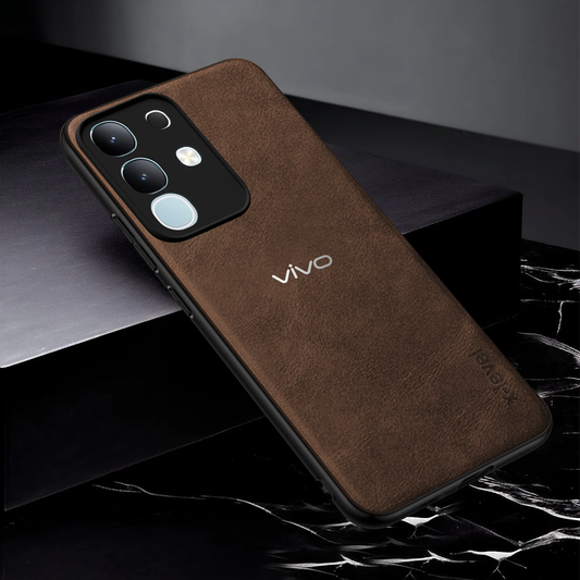 VIVO T4 X 5G VINTAGE PU LEATHER PROTECTIVE BACK CASE