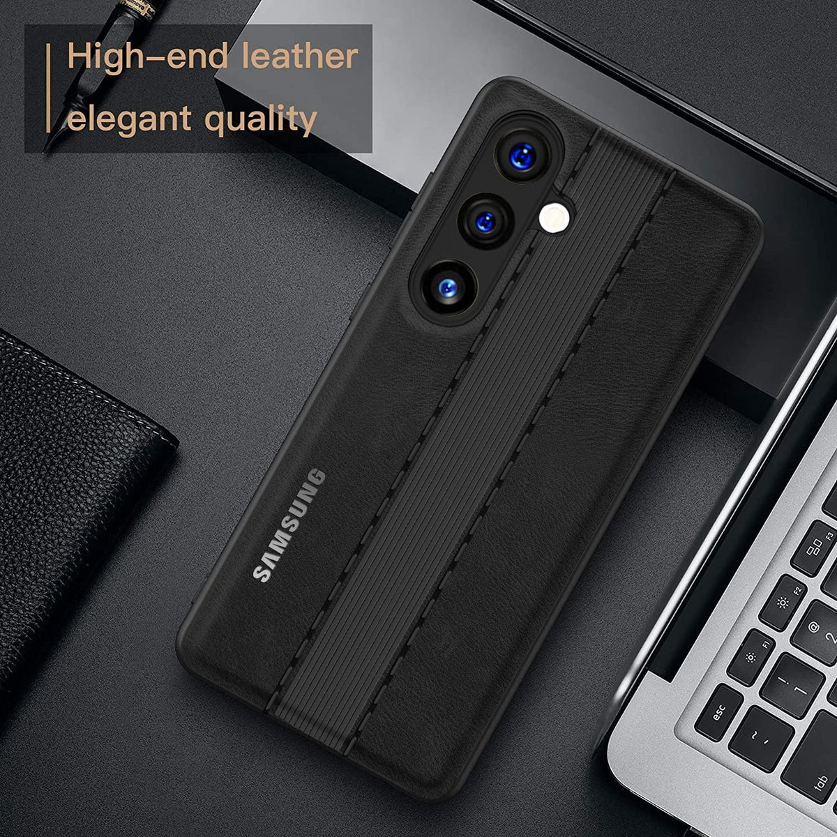GALAXY A54 5G VINTAGE LEATHER BACK STITCHED PROTECTIVE BACK CASE
