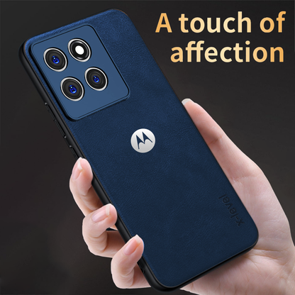 MOTOROAL EDGE 60 FUSION 5G  PU LEATHER PROTECTIVE BACK CASE WITH CAMERA PROTECTION