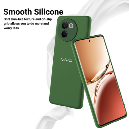 VIVO V30E 5G Liquid Silicone Velvet-Touch Silk Finish Protective Back Case