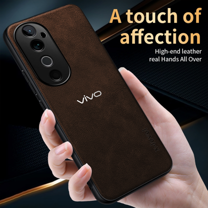 VIVO V40 5G VINTAGE PU LEATHER PROTECTIVE BACK CASE