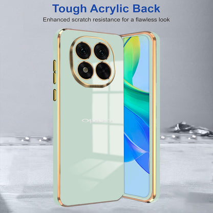 OPPO F29 PRO 5G ULTRA-SHINE GOLD ELECTROPLATED LUXURIOUS BACK CASE WITH CAMERA PROTECTION