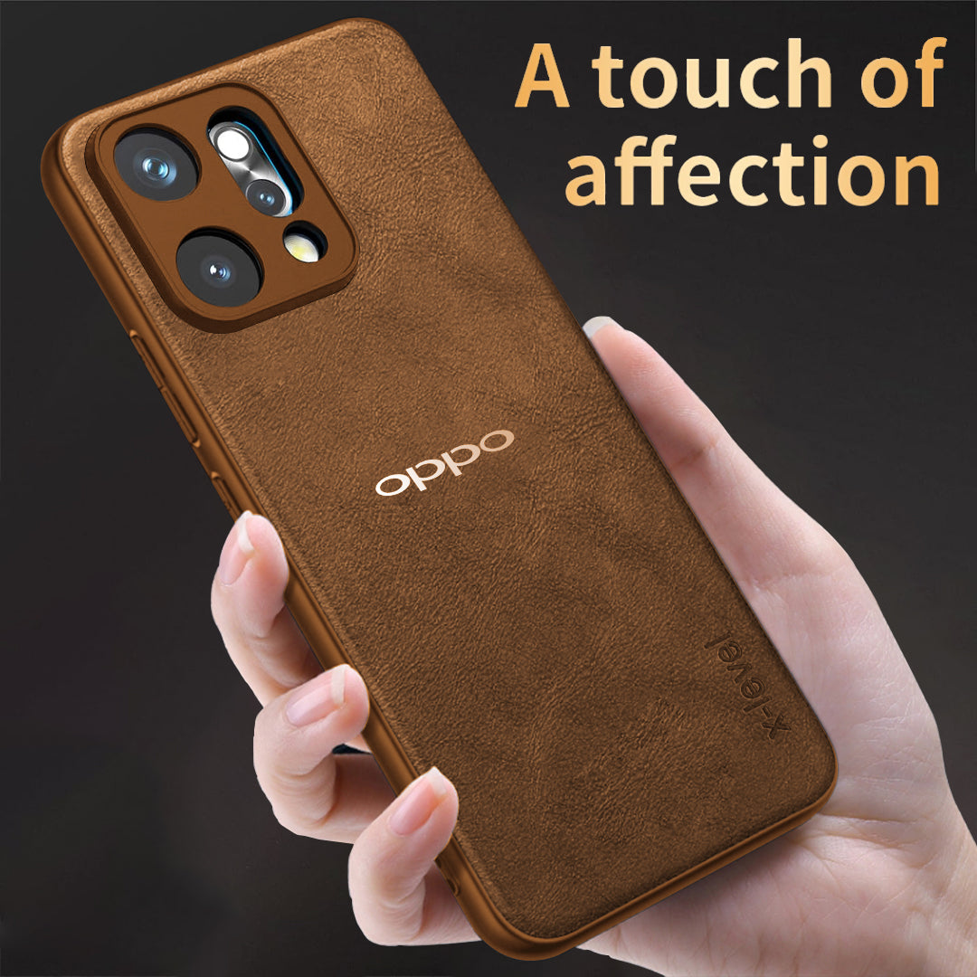 OPPO RENO 14 5G VINTAGE PU LEATHER PROTECTIVE BACK CASE