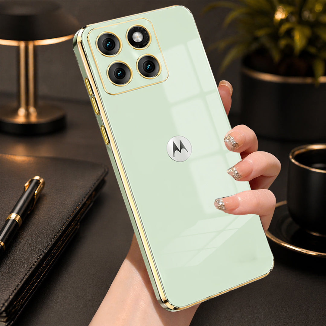MOTOROLA EDGE 60 PRO 5G ULTRA-SHINE GOLD ELECTROPLATED LUXURIOUS BACK CASE WITH CAMERA PROTECTION