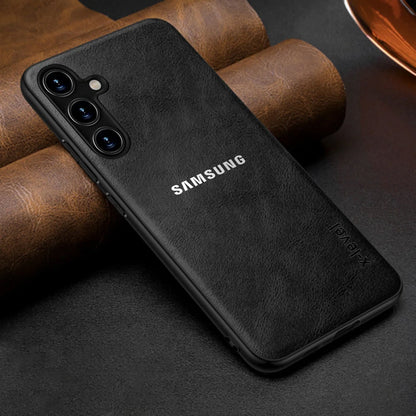 SAMSUNG GALAXY A55 5G VINTAGE PU LEATHER PROTECTIVE BACK CASE