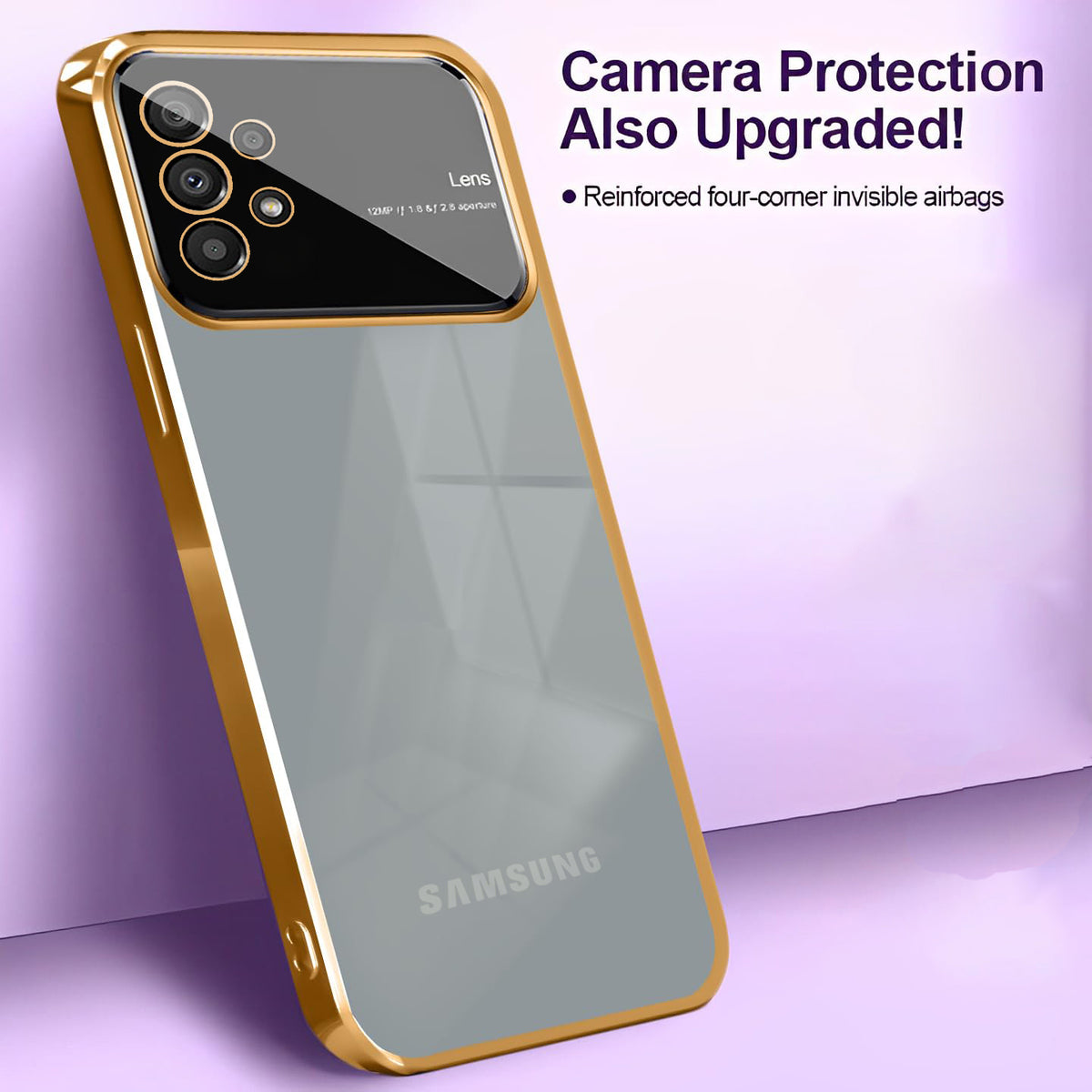 Galaxy A33 5G Ultra Thin Camera & Lens Guard Protection Soft Clear Back Case
