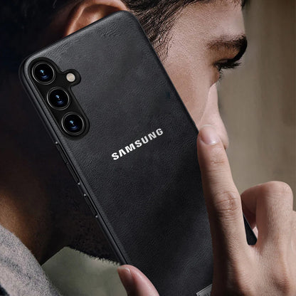 SAMSUNG GALAXY A55 5G VINTAGE PU LEATHER PROTECTIVE BACK CASE