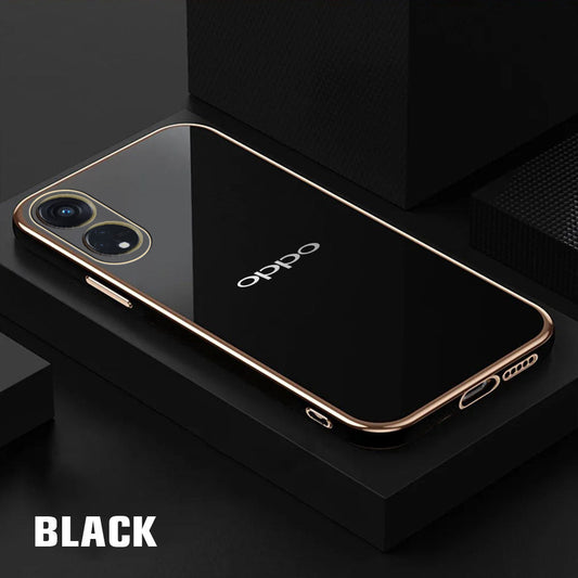 RENO 8T 5G ULTRA-SHINE GOLD ELECTROPLATED LUXURIOUS  BACK CASE WITH CAMERA PROTECTION