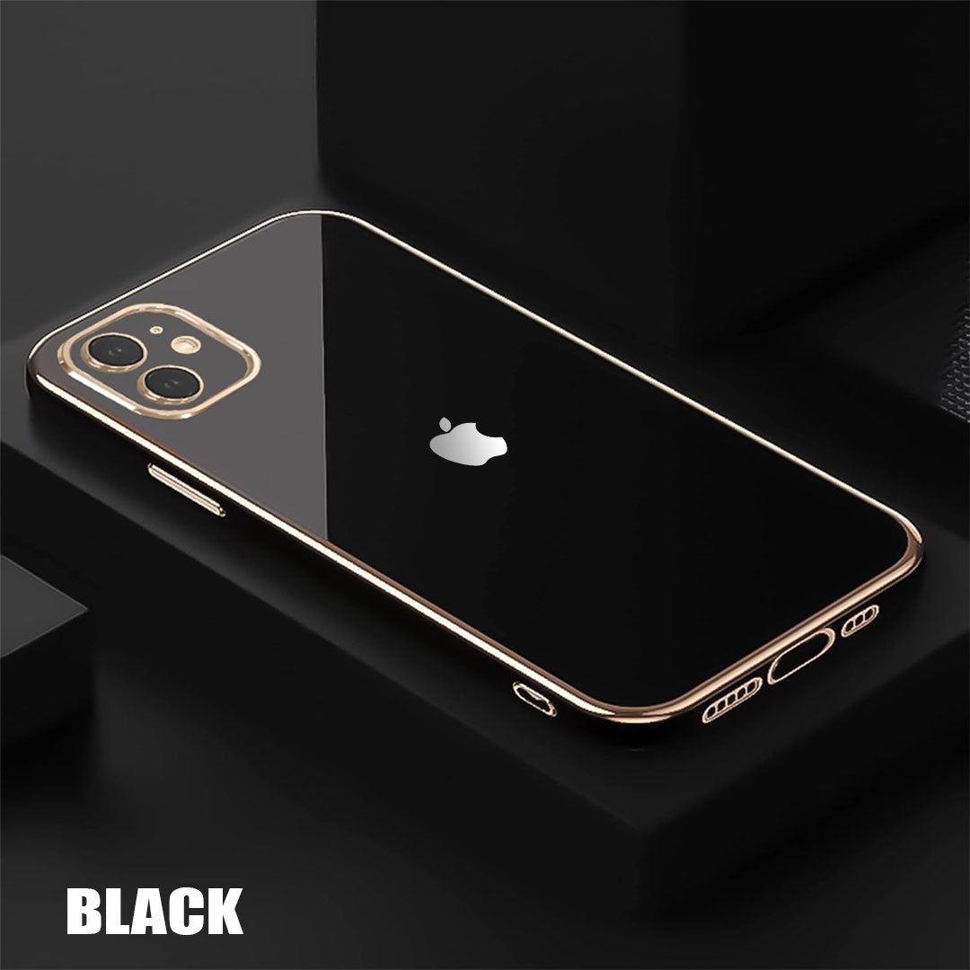 iPHONE 11 ULTRA-SHINE GOLD ELECTROPLATED LUXURIOUS  BACK CASE WITH CAMERA PROTECTION