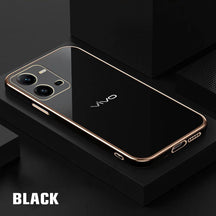 VIVO V25 5G ULTRA-SHINE GOLD ELECTROPLATED LUXURIOUS  BACK CASE WITH CAMERA PROTECTION