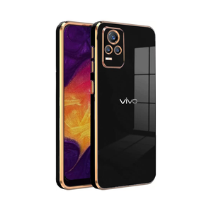 VIVO Y73 ULTRA-SHINE GOLD ELECTROPLATED LUXURIOUS  BACK CASE WITH CAMERA PROTECTION