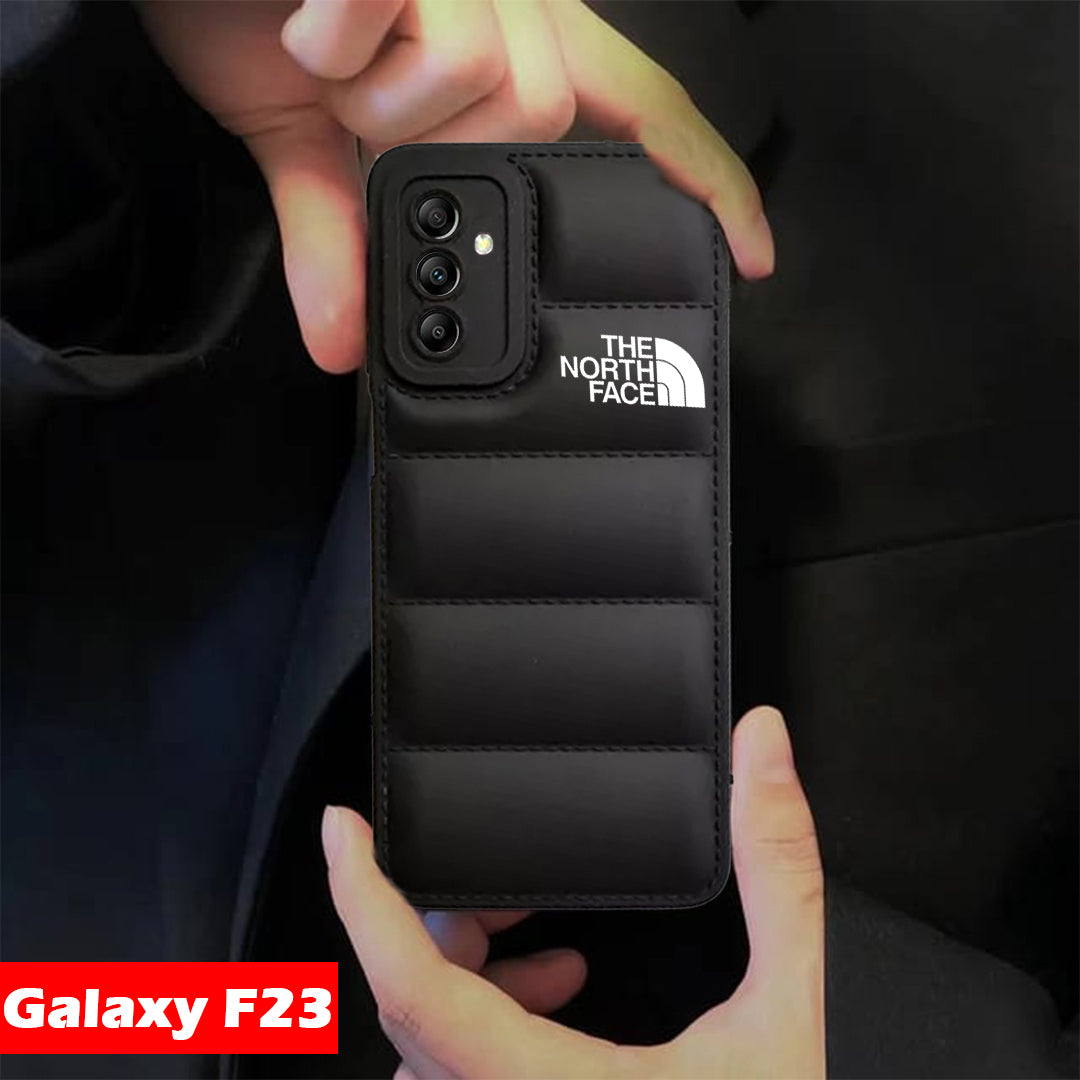 Galaxy F23 The North Face Puffer Edition Black Bumper Back Case