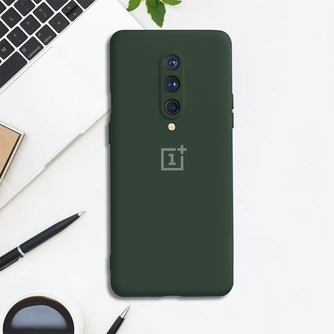 OnePlus 8 Liquid Silicone Velvet-Touch Silk Finish Protective Back Case