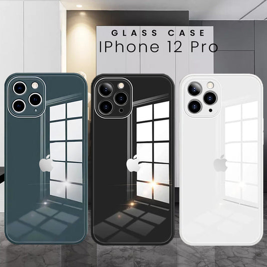 iPhone 12 Pro Ultra-Shine Luxurious Glass Case With Camera Protection