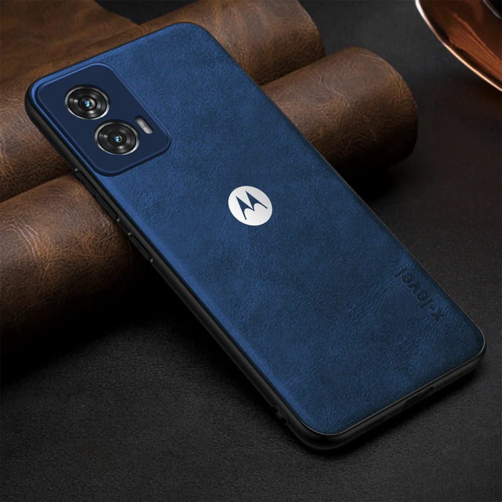 MOTROLA EDGE 50 FUSION 5G VINTAGE PU LEATHER PROTECTIVE BACK CASE