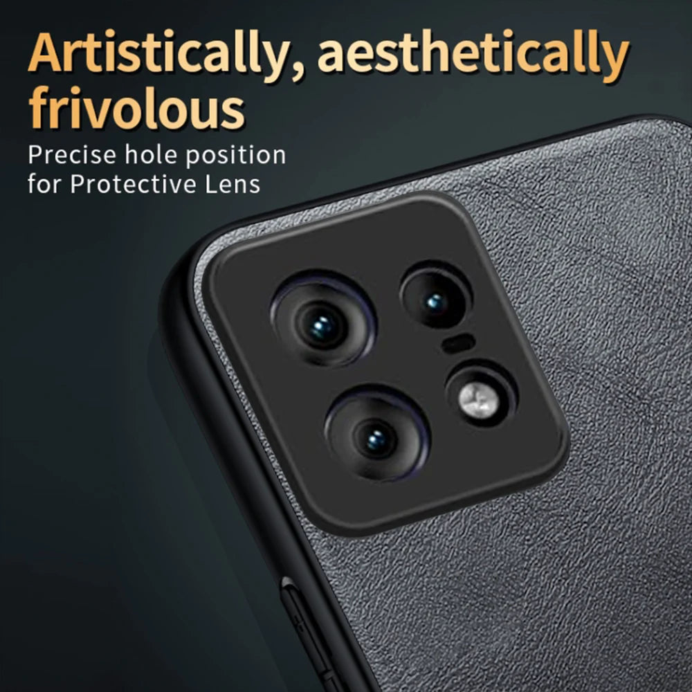 MOTOROLA EDGE 50 PRO 5G VINTAGE PU LEATHER PROTECTIVE BACK CASE