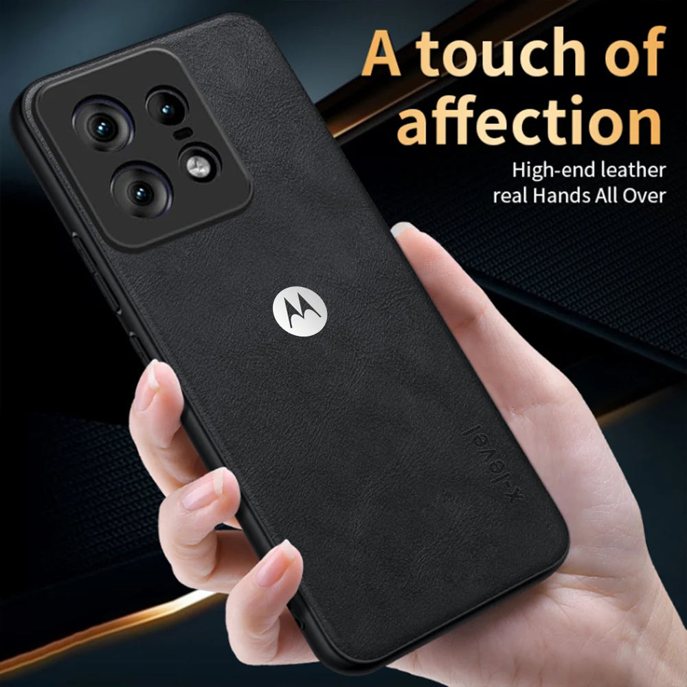 MOTOROLA EDGE 50 PRO 5G VINTAGE PU LEATHER PROTECTIVE BACK CASE