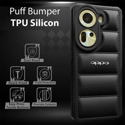 OPPO RENO 11 5G THE PUFFER EDITION SOFT MATERIAL DOWN JACKET PHONE CASE