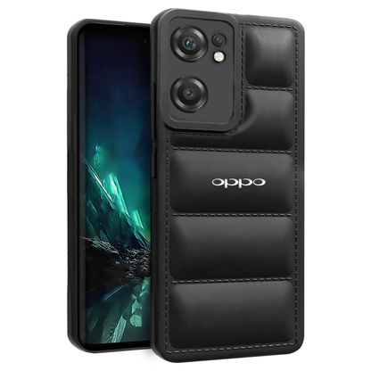 OPPO RENO 7 5G THE PUFFER EDITION SOFT MATERIAL DOWN JACKET PHONE CASE