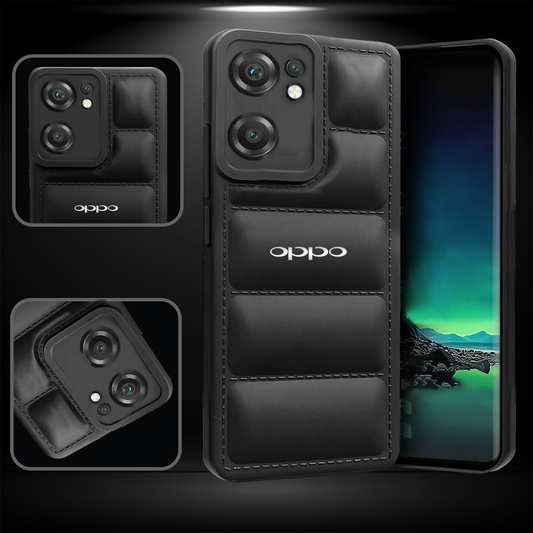 OPPO RENO 7 5G THE PUFFER EDITION SOFT MATERIAL DOWN JACKET PHONE CASE