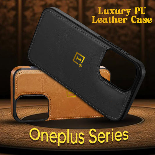 Luxurious Leather Stitched Protective Back Case For OnePlus Series