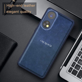 RENO 8T 5G VINTAGE PU LEATHER PROTECTIVE BACK CASE