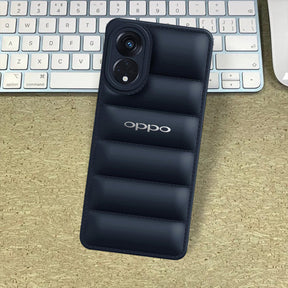 Oppo Reno 8T 5G The Puffer Edition Black Bumper Back Case