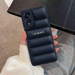 Oppo Reno 8T 5G The Puffer Edition Black Bumper Back Case