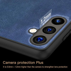 Galaxy S20 FE/S21 FE 5G VINTAGE PU LEATHER PROTECTIVE BACK CASE
