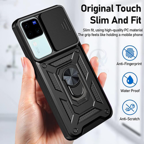 VIVO V30 PRO 5G ARMOR MILITARY-GRADE CASE WITH SLIDING CAMERA COVER & 360 KICKSTAND