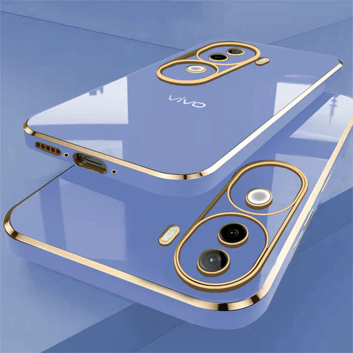 VIVO V40E 5G GOLD ELECTROPLATED LUXURIOUS BACK CASE WITH CAMERA PROTECTION