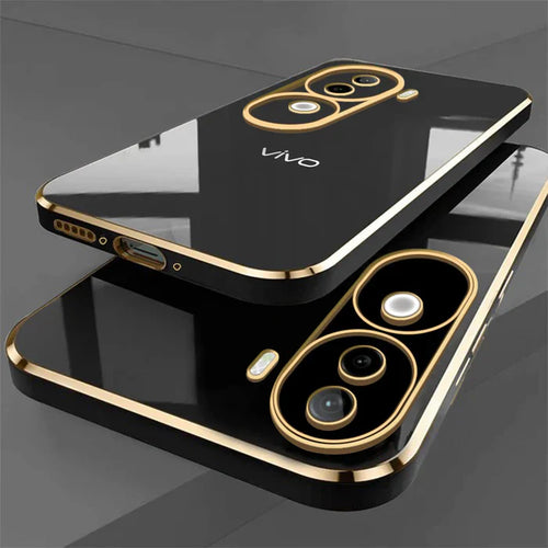 VIVO V40E 5G GOLD ELECTROPLATED LUXURIOUS BACK CASE WITH CAMERA PROTECTION